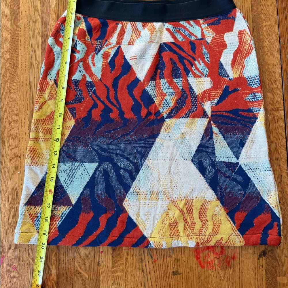 ✨ Anthropologie Aldo Martins Abstract Jacquard Knit Mini Skirt Small ✨